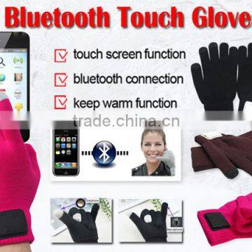 Favorable price BLUETOOTH TALKING GLOVES for Android/iphone Touchscreen, Conductive Fingers Headset