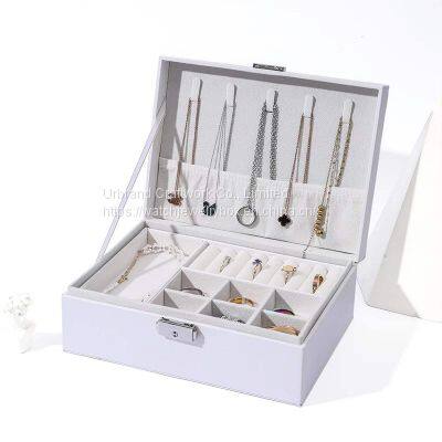Custom Simple Jewelry Packaging Leather Box Accessories Watch Display Storage Box photo-5