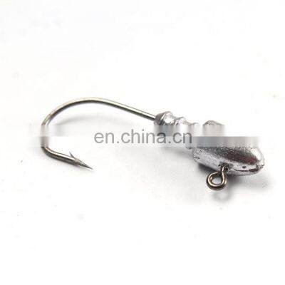 Commercial Metal Lead 3D Treble Fishing Jig Head Hook photo-2