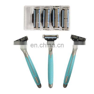 hot sale manufacture safety 3-layer blades  barber  shaving blade razor