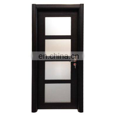 simple teak solid wood main modern interior door designs models