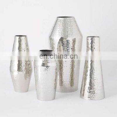 matte aluminium flower vases