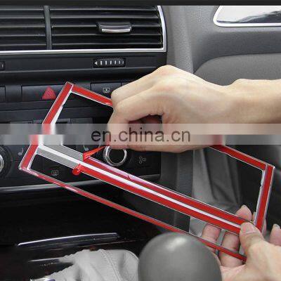 Hot Sale Car CD Air Conditioning Adjustment Panel For Audi A6L 2005-2011 Stainless Steel Auto Stickers Trim Car Accessories