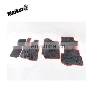 Maiker offroad Auto Foot Mats for Suzuki Jimny Accessories Interior Parts Rubber Black Car Mats