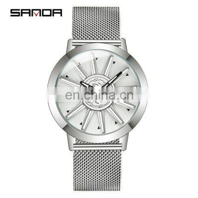 SANDA 1032 Mens Quartz Stainless Steel Watches Japan Movement Business Mens China Brand Wristwatches