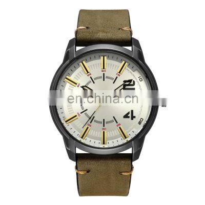 CURREN 8306 Men's Simple Style Watches Quartz Movement Fashion&Casual Colorful Leather Band Watches