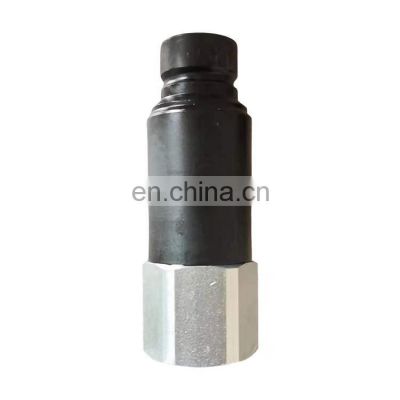 pressure relief flat face carbon steel 1/2 inch ISO 16028 hydraulic quick connect couplers for skid steer loader