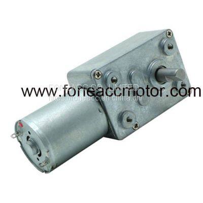 WG4632-370 small square worm gearbox carbon brush dc motor