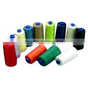 Spun polyester thread