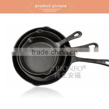 Buy direct from china factory Pre-seasoned Cast iron non-stick frying pan