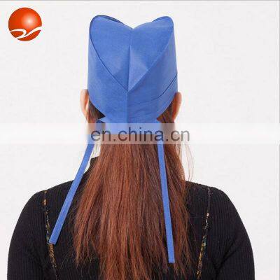 Wholesale Disposable Non Woven Bouffant Doctor Cap With Tie for Hospital photo-5