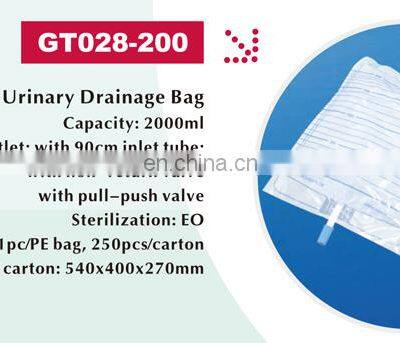 Economic Urine Bag High Quality Pvc Material Medical Disposable 2000ml Urine Collection Bag photo-3