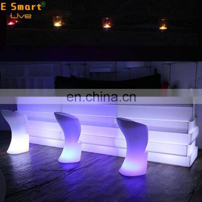 restaurant home cordless led led plastic bar counter