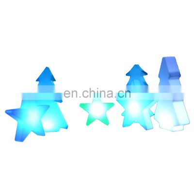 star shape led christmas lights fancy lights rgb color change decor   LED star tree Christmas lighting