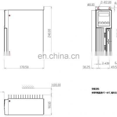 Attractive Price AC Servo Motor Driver Set Can be Equipped With Control System and Reducer With Encoder 750W 3000rpm 2.4N.m photo-4