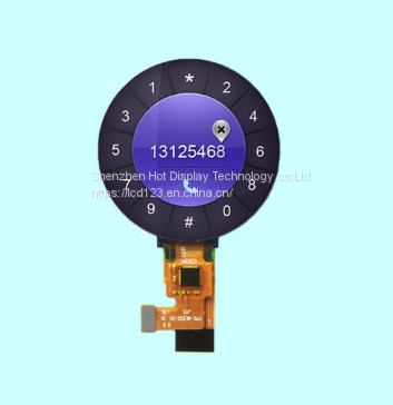 Resistive Bar Type Round TFT LCD, 240x240 Bar Type Round TFT LCD, SPI Round TFT Display