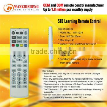 Within 7 learning keys NEC TV remote control