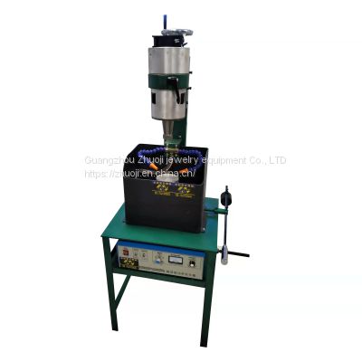 1200W gem ultrasonic drilling machine, multi-needle multi-head, bead drilling, the transducer converts the 15KHz signal generated by the ultrasonic generator into high-frequency mechanical vibration, which is amplified by the tool head (commonly known as