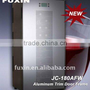 FUXIN:JC-180AFW,.Thermoelectric wine cellar hold 72 bottles/bar chiller(Aluminum Trim Door Frame).