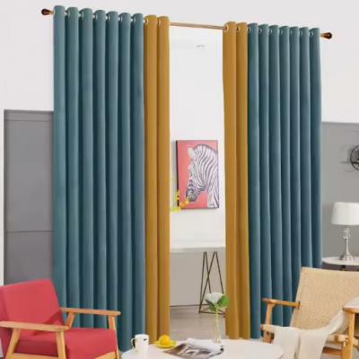 Shading Rate 41%-85%Polyester Geometric Printed Curtains Living Room Bedroom Home Decoration Blackout Window Pink Curtains