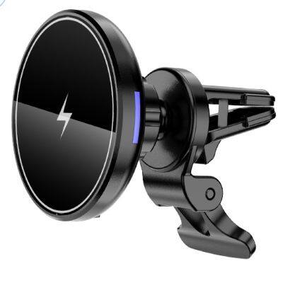 Factory Price Magnetic Mount Car Wireless Charger magnetic car phone holder wireless charger 15W for phone