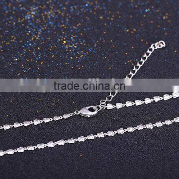 Simple Design Fashion Jewelry Rhodium Plated Cheap Chain Necklace photo-4