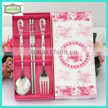 High quality stainless steel tableware china wedding gift