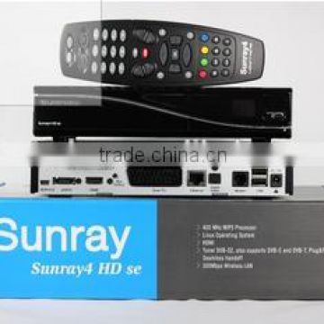 sunray sr4 v2 trip tuner dvbs2 satellite receiver with sim 2.2 card sunray sr4 v2