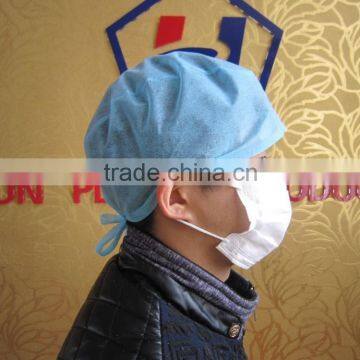 Disposable Nonwoven Surgical Cap, Doctor Cap, Nurse Cap With Tie on