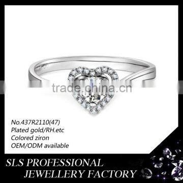 China New Year Design Jewelry Bride Silver Wedding Ring 925 Solid Silver Ring With aa cz Stone photo-4