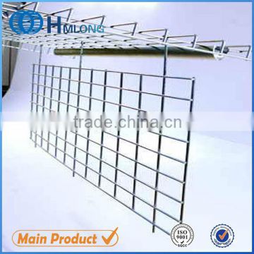 Hanging metal wire mesh shelf dividers for wire decking