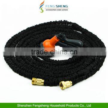 150FT EXPANDABLE FLEXIBLE GARDEN HOSE PIPE EXPANDING FITTINGS 100FT + SPRAY GUN