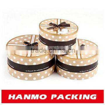 custom printed&design round rigid cardboard gift box set wholesale