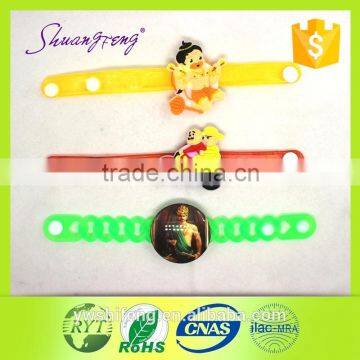 Rakhi cheap fashionbale wrist light band,rubber led light bracelet
