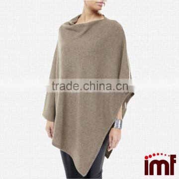 Handmade Ladies Knit Poncho Women Pure Cashmere Poncho photo-3