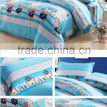 Printed 100 Polyester brushed Fabric for bed cover,bedsheet and matress