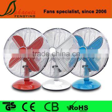 Decorative Home Fans Small 12 Inch Metal Table Fan