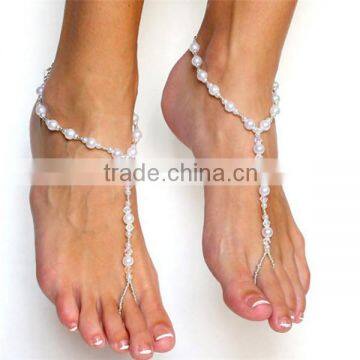 2016 Fashion Pearl Beaded Anklet Jewelry