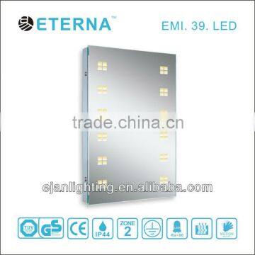 CE bathroom cabinet heated LED mirror light /backlit mirror