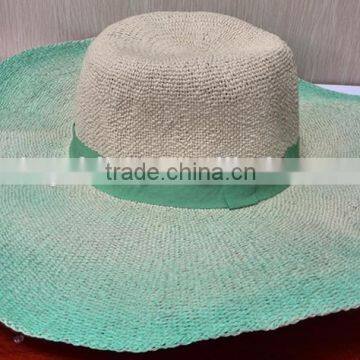 Summer Straw Sombrero Gradient Color Hat/big Brim Hat for Lady photo-2