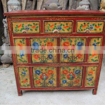 four Door Three Drawer Tibet Cabinet