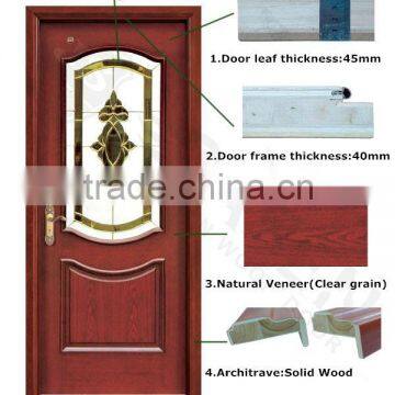 Wholesale Price Interior Soundproof Glass Wood Door for Office photo-2