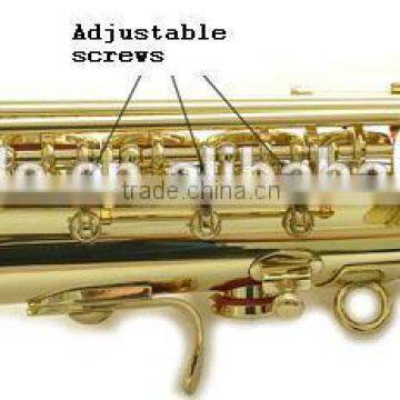 Beginner Use China Made Cheap Straight Soprano Saxophone, Gold Lacquer With Case photo-3