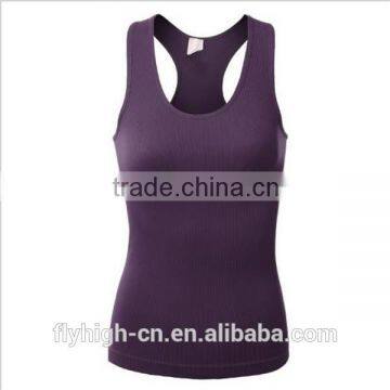 women ribbed spandex racerback tank top