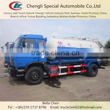 8000L Vacuum Pump Suction Sewage Truck, Sewer Cleaning Vacuum Truck