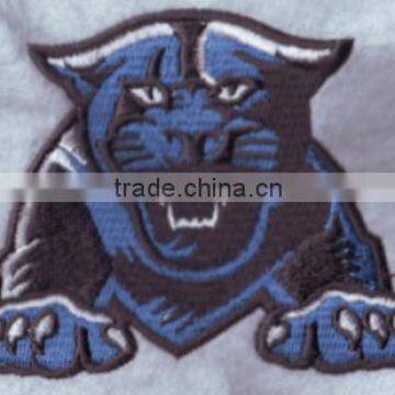 Small tiger head Iron on embroidery patch for sale