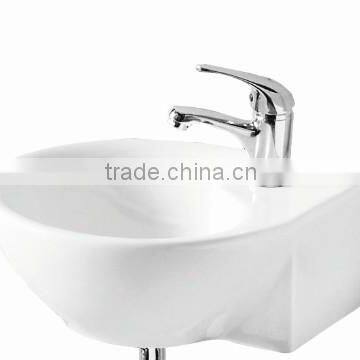 Round ceramic Wall hung Washbasin