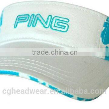 OEM fashion high quality sports custom cheap visor/ sun visor/ plastic sun visor cap wholesale