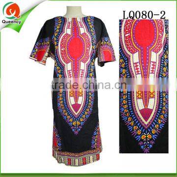 2016 women summer dress Traditional African Print Dashiki Dress Casual women dress Above Knee Mini dresses