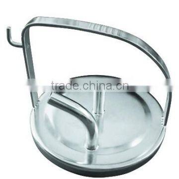 Staineless steel bucket lid with seal for milking machine